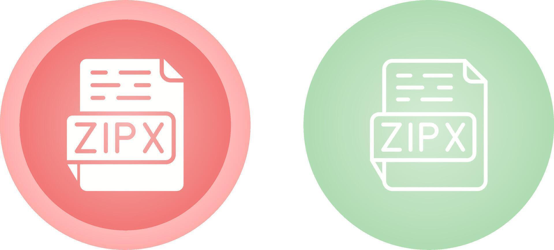 ZIPX Vector Icon