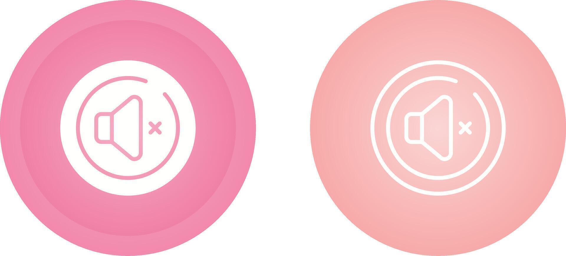 Mute Circle Vector Icon