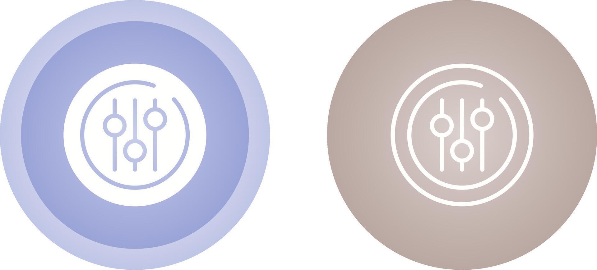 Audio Equalizer Circle Vector Icon