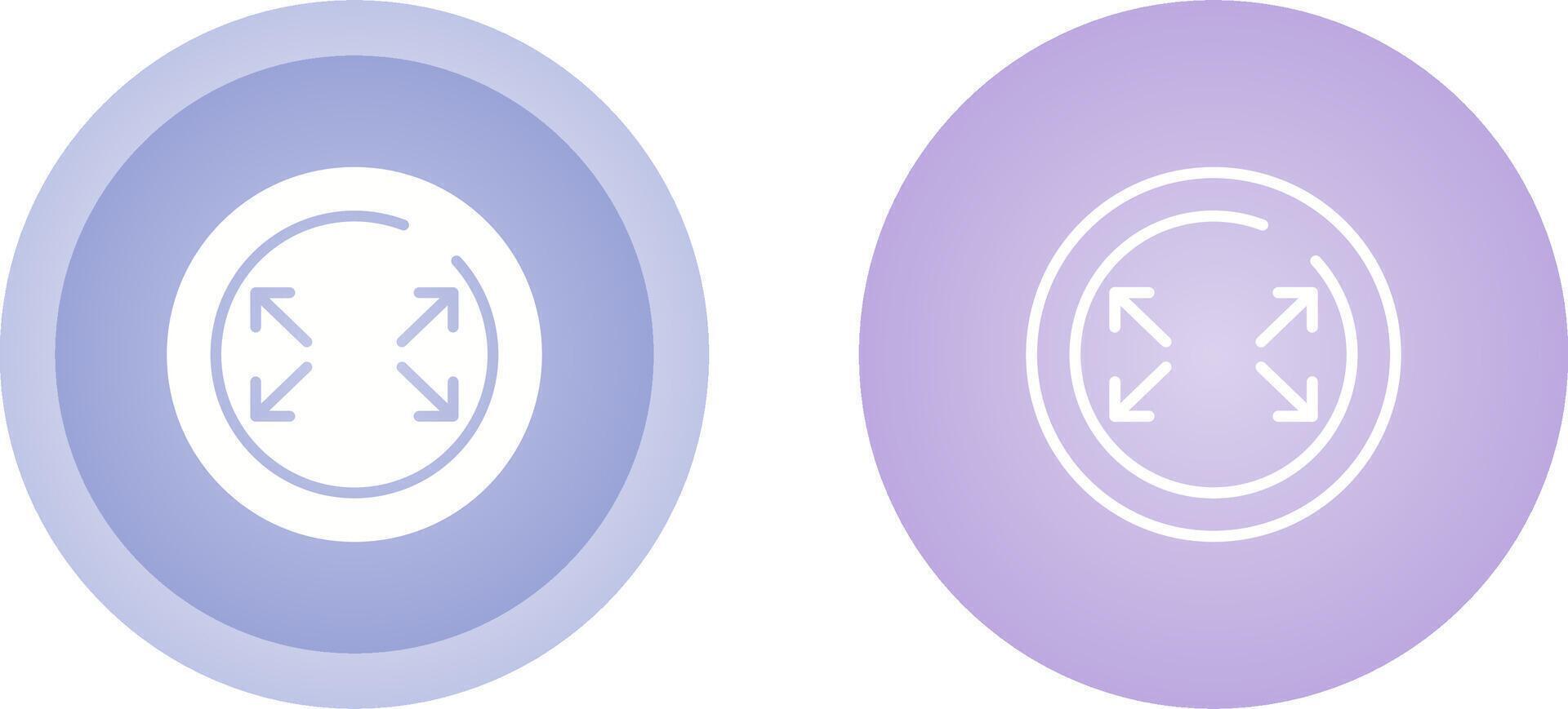 Fullscreen Circle Vector Icon