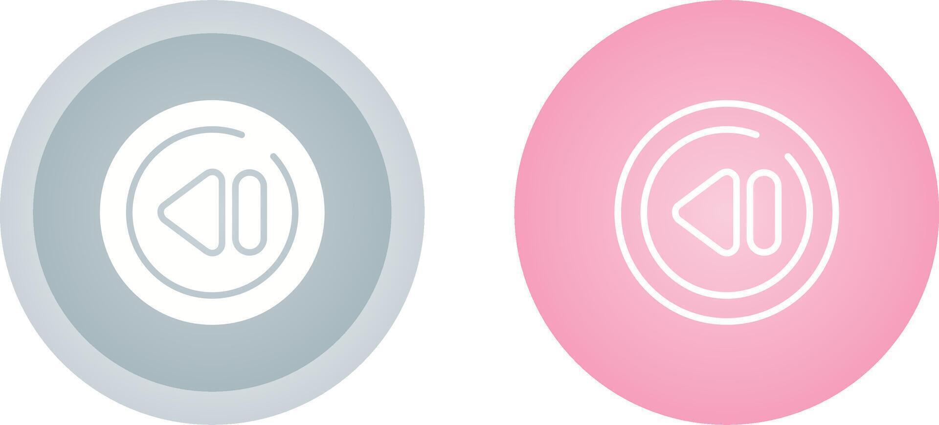 Previous Track Circle Vector Icon