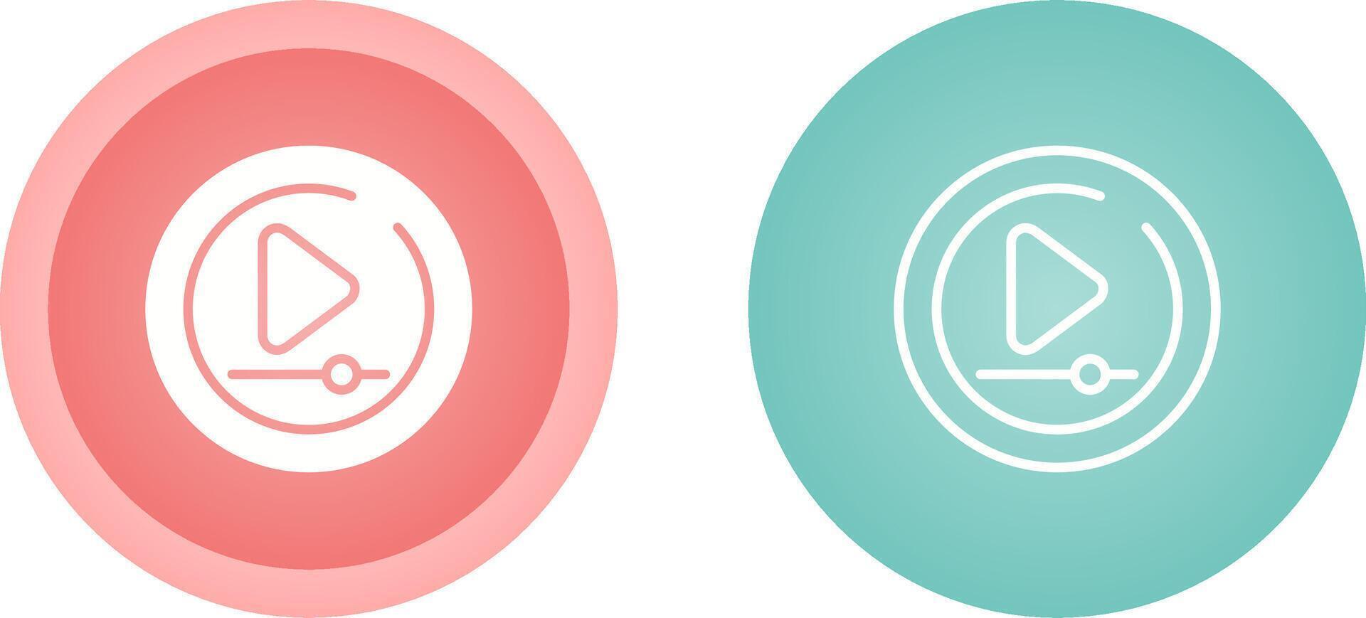 Video Play Circle Vector Icon