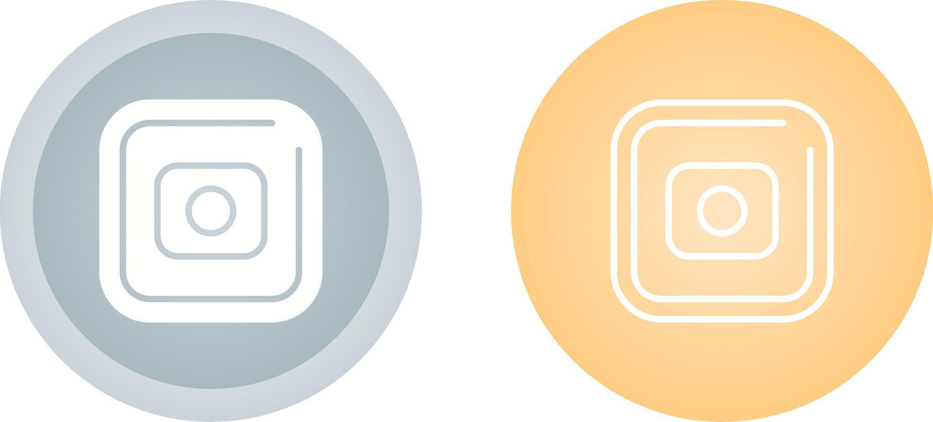 Record Square Vector Icon