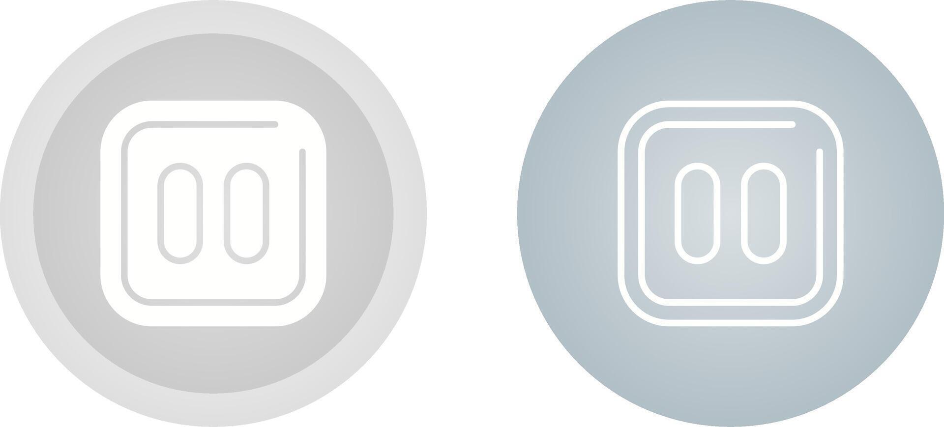 Pause Sqaure Vector Icon