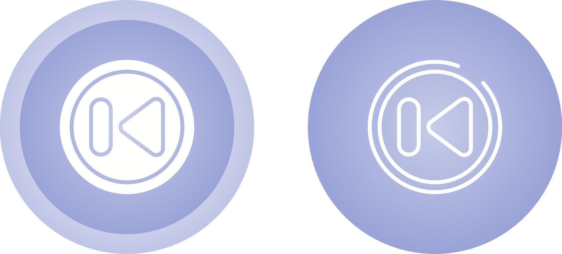 Previous Track Button Vector Icon