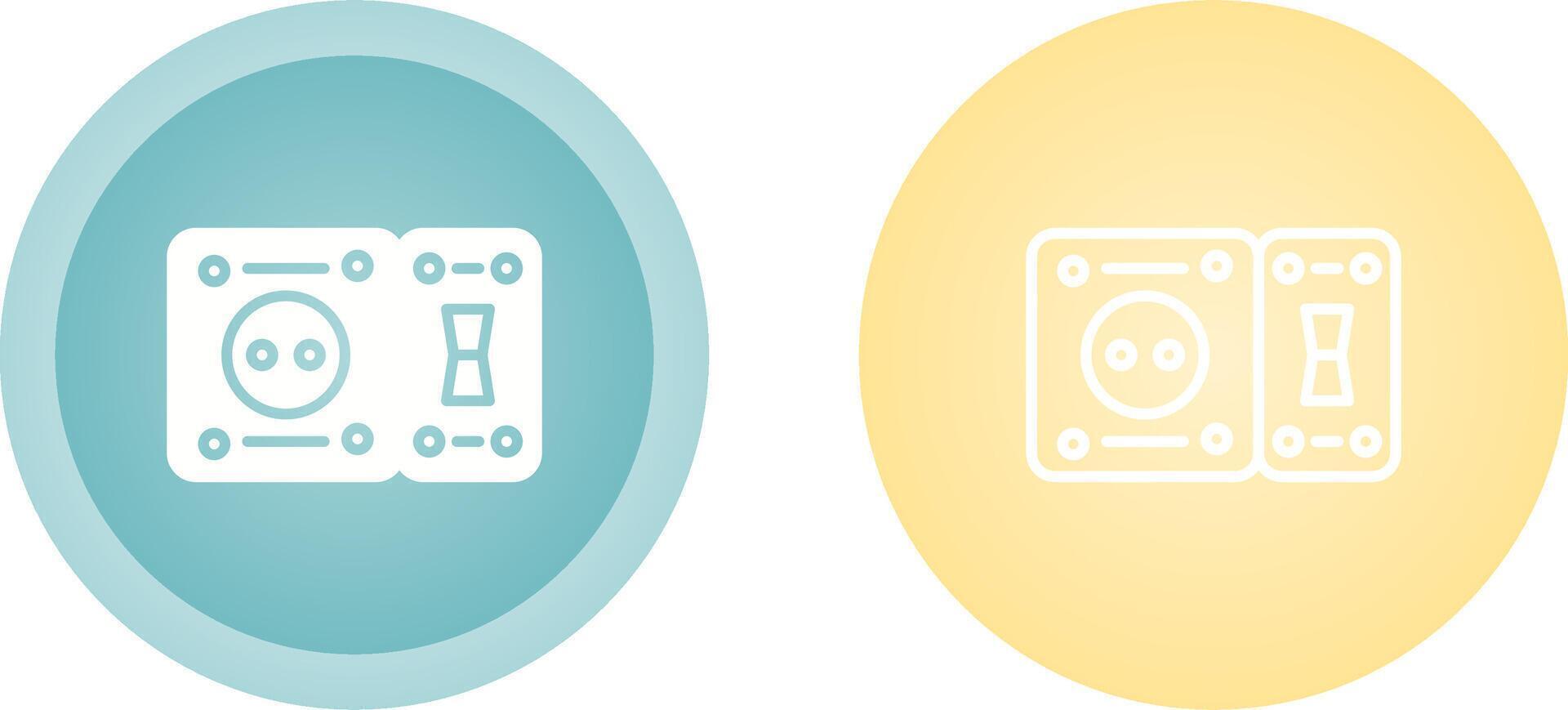 gfci toma de corriente vector icono