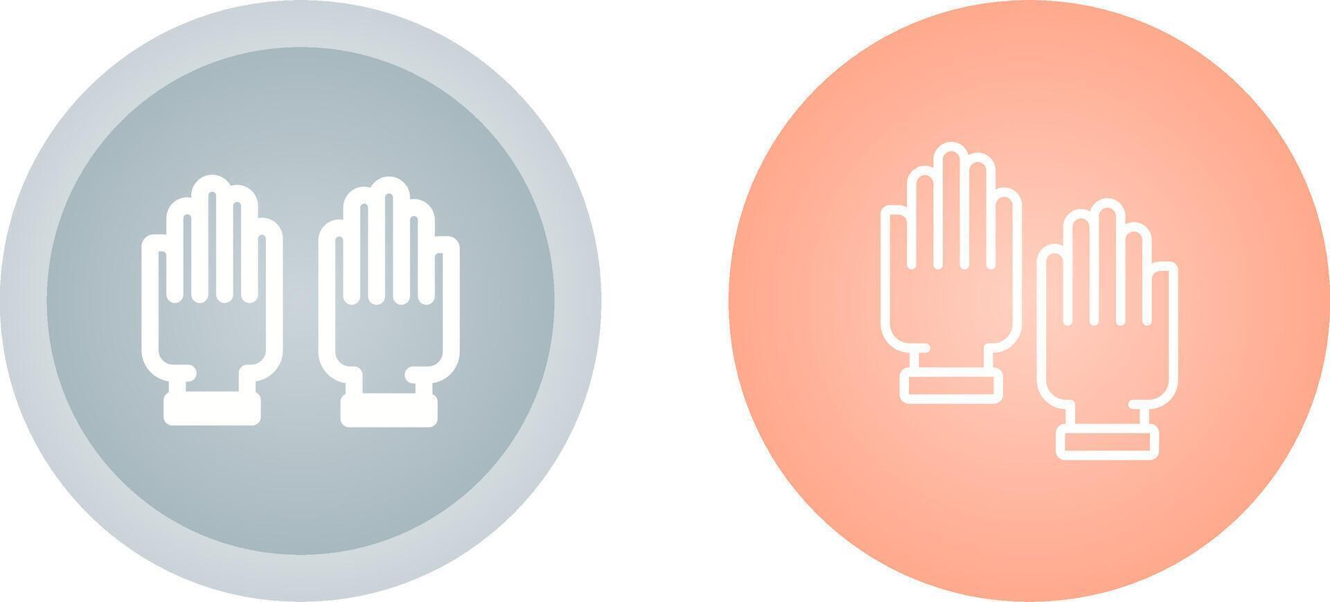 Rubber Gloves Vector Icon