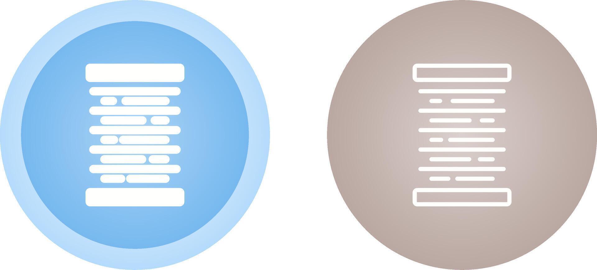 centrar alineación vector icono