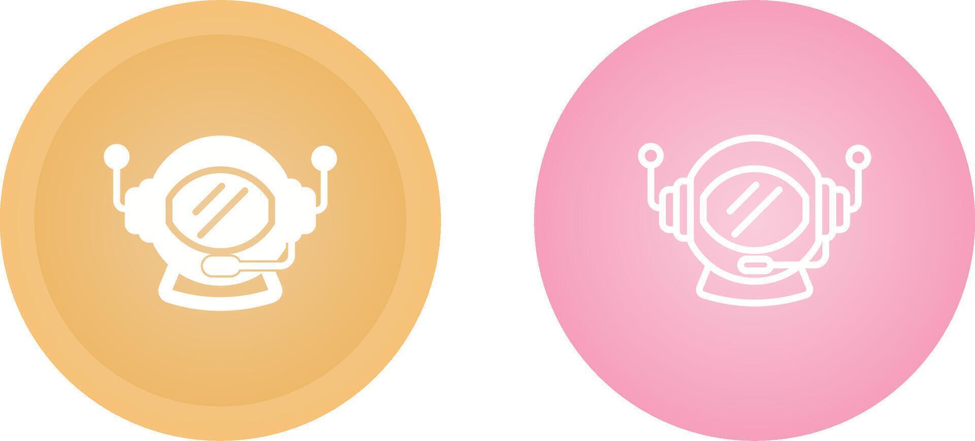 Astronaut Helmet Vector Icon