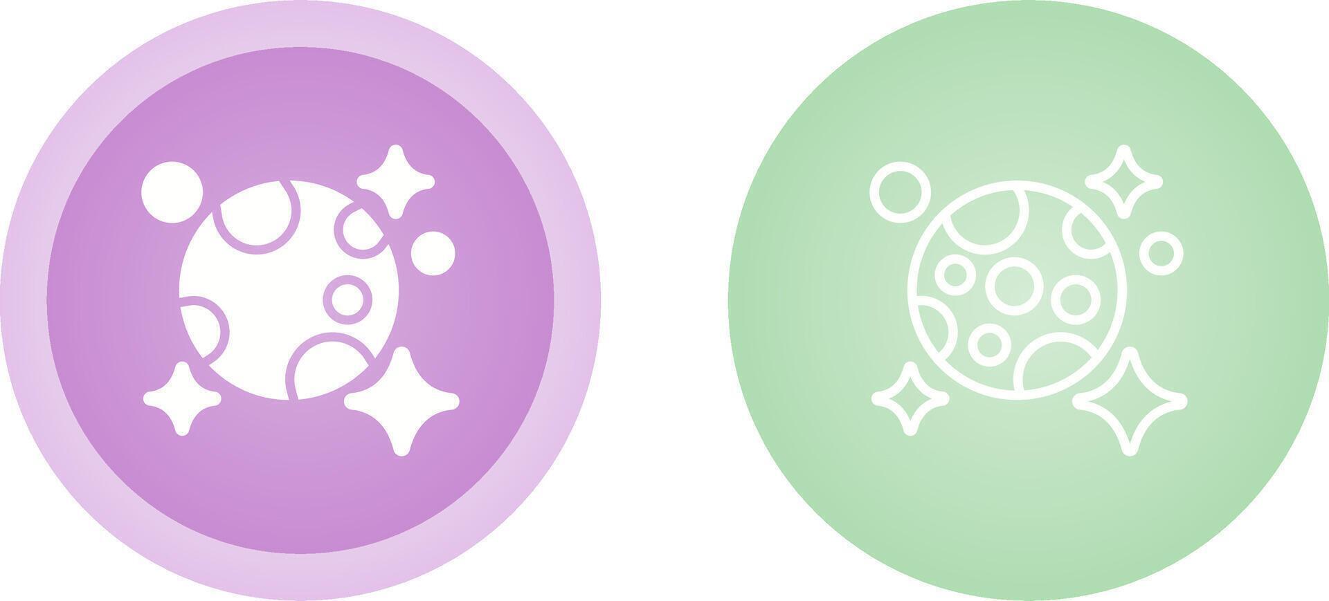 Moon And Stars Vector Icon