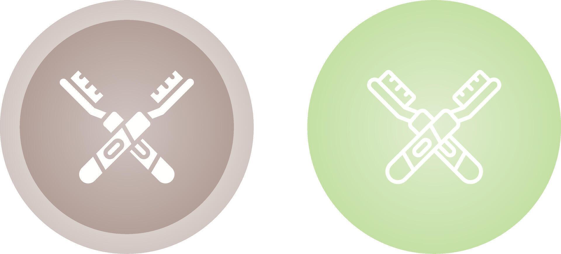 Unique Two Icons Set vector