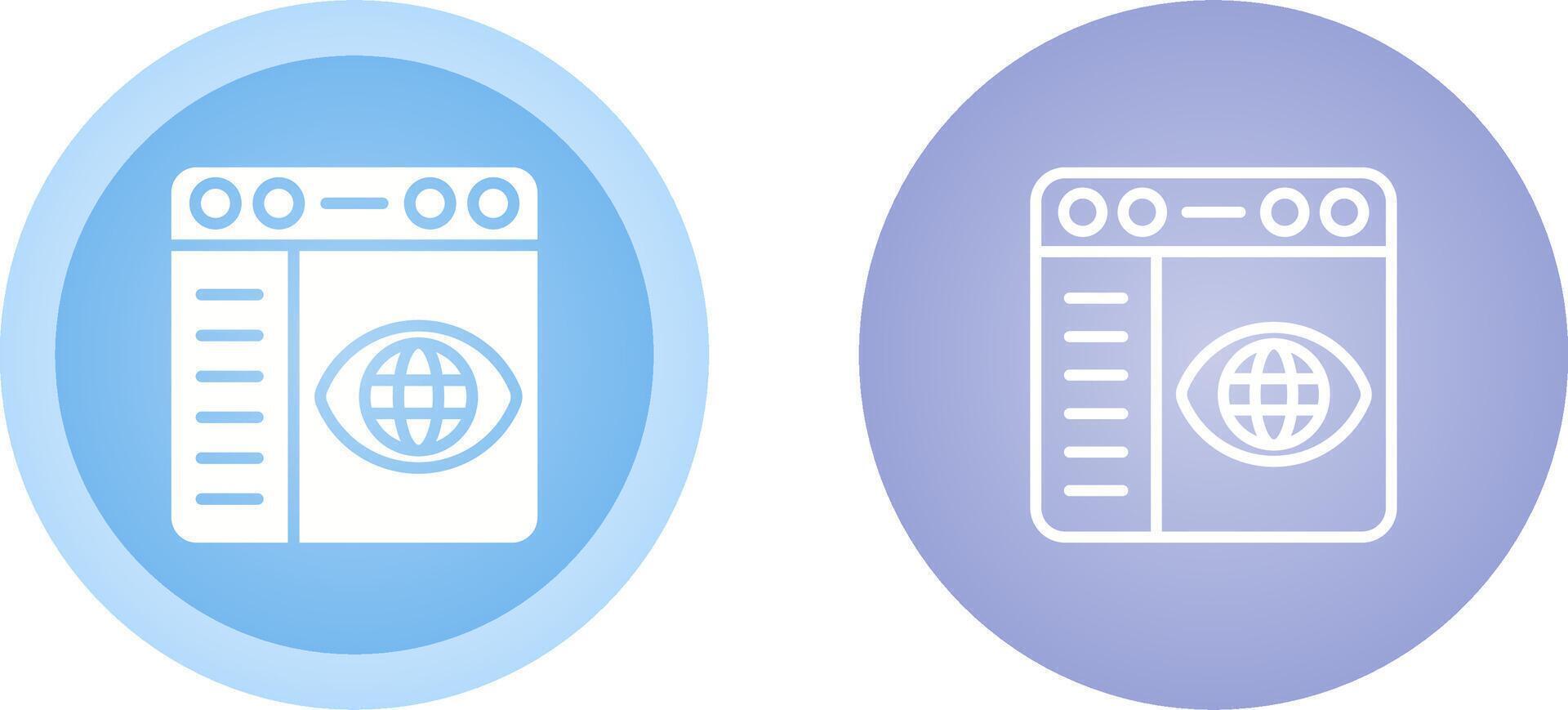 Browser Settings Vector Icon