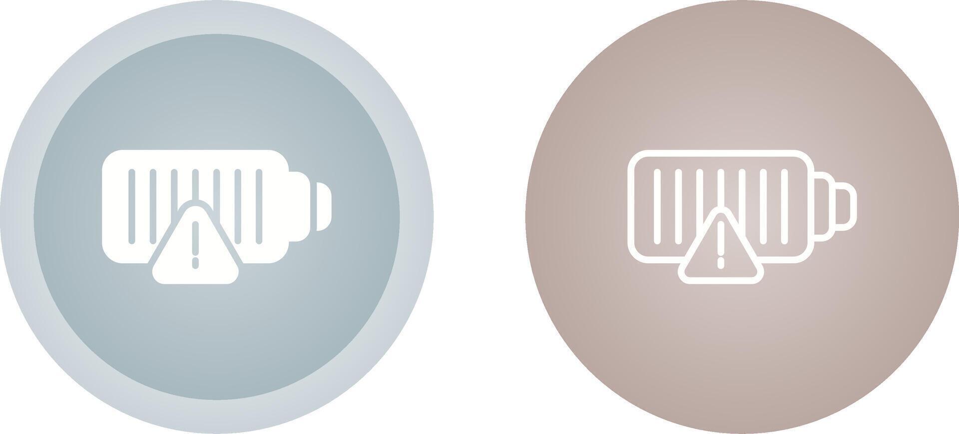 Low Battery Vector Icon