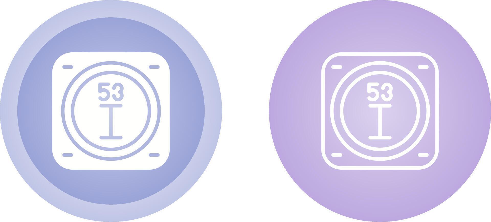 Unique Two Icons Set vector