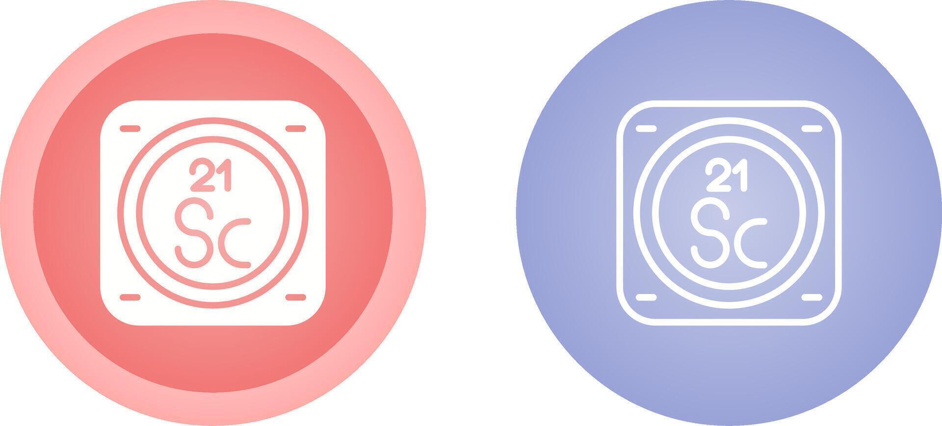 Unique Two Icons Set vector