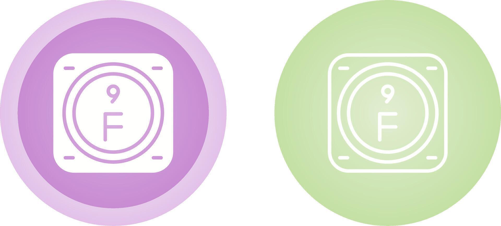 Unique Two Icons Set vector