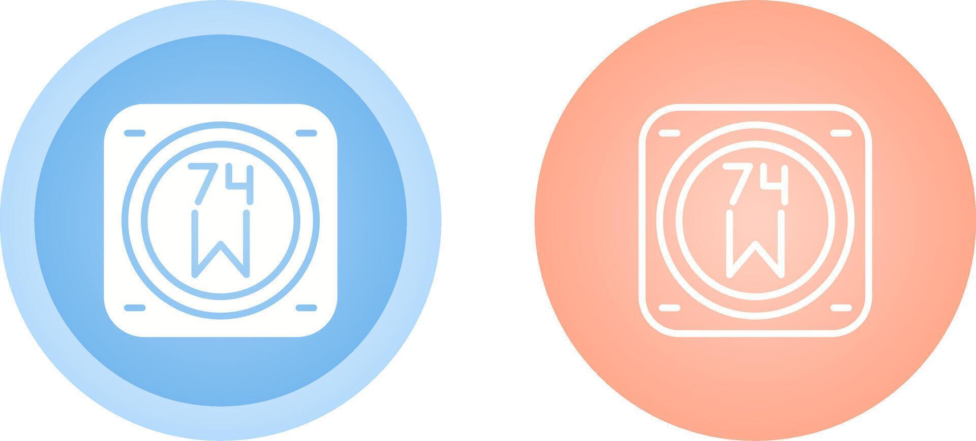 Unique Two Icons Set vector