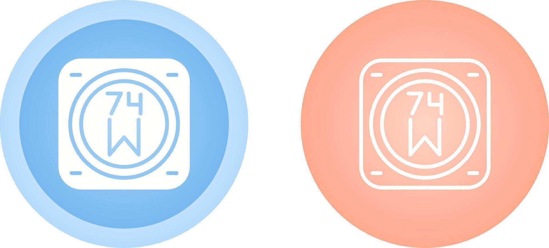 Unique Two Icons Set vector