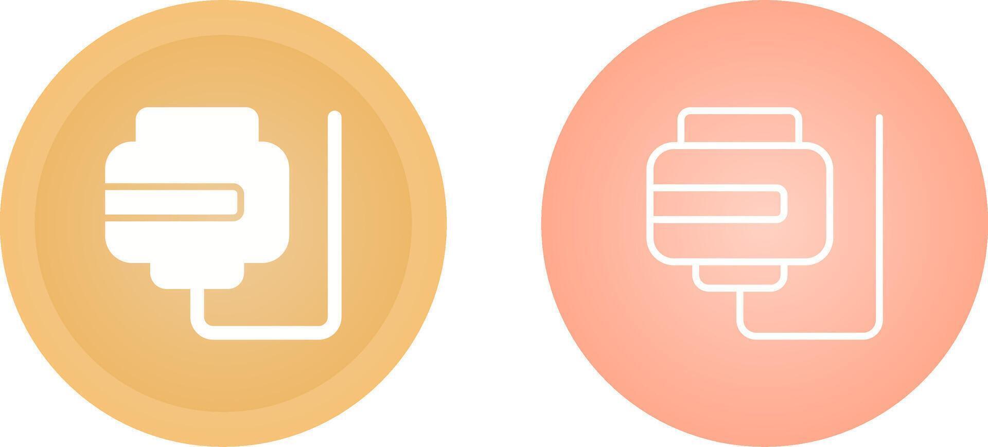 Unique Two Icons Set vector