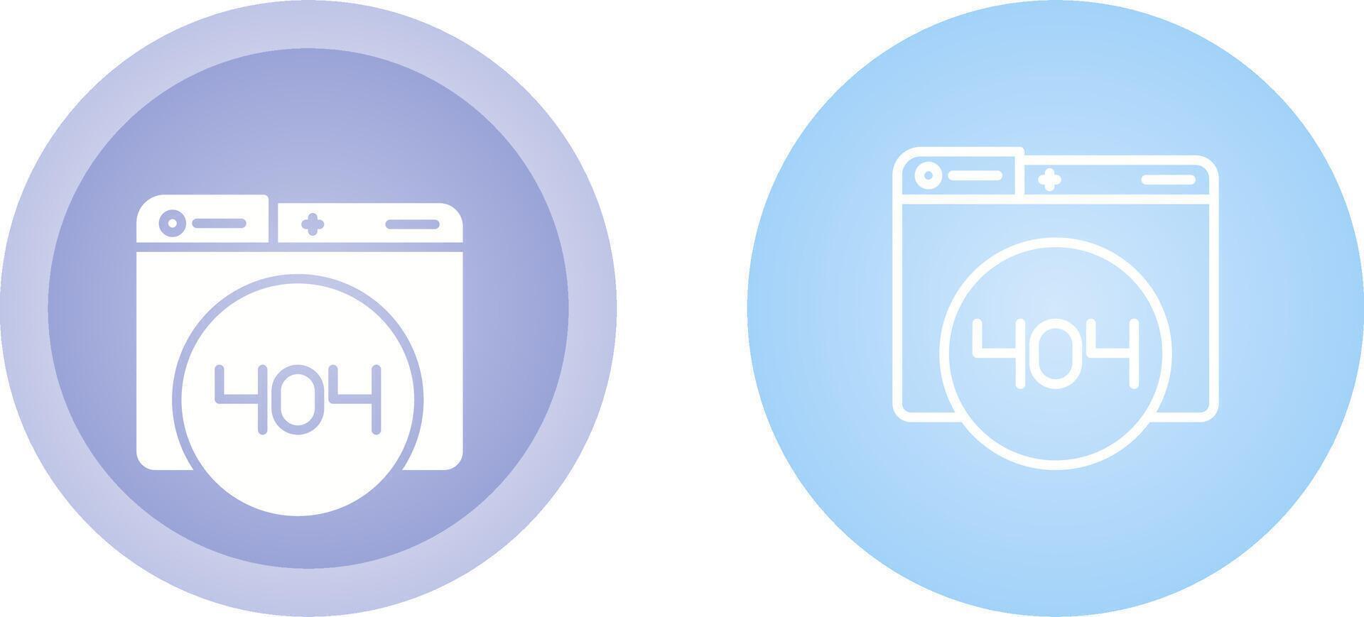 404 Error Vector Icon