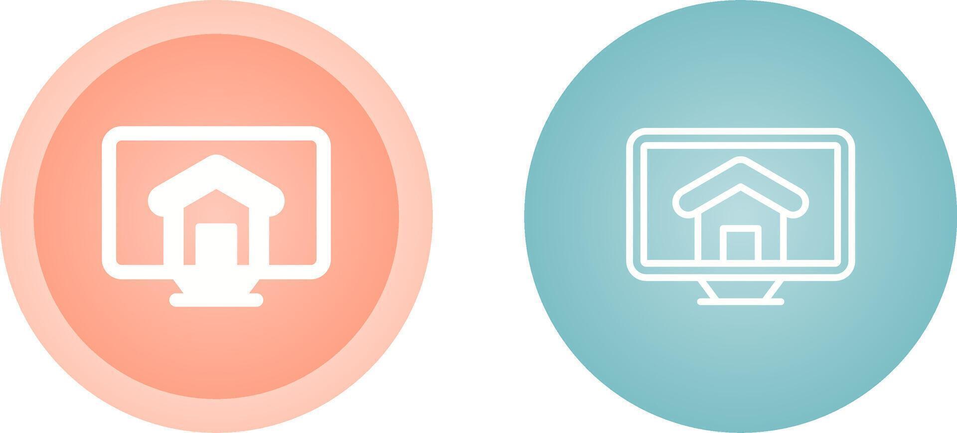 Desktop Screen Vector Icon