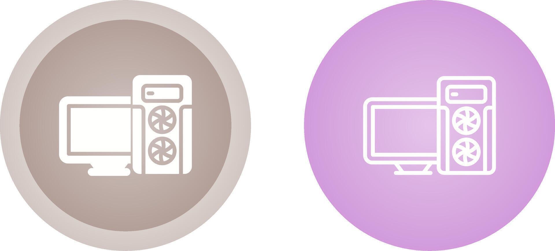 Gaming Pc Vector Icon