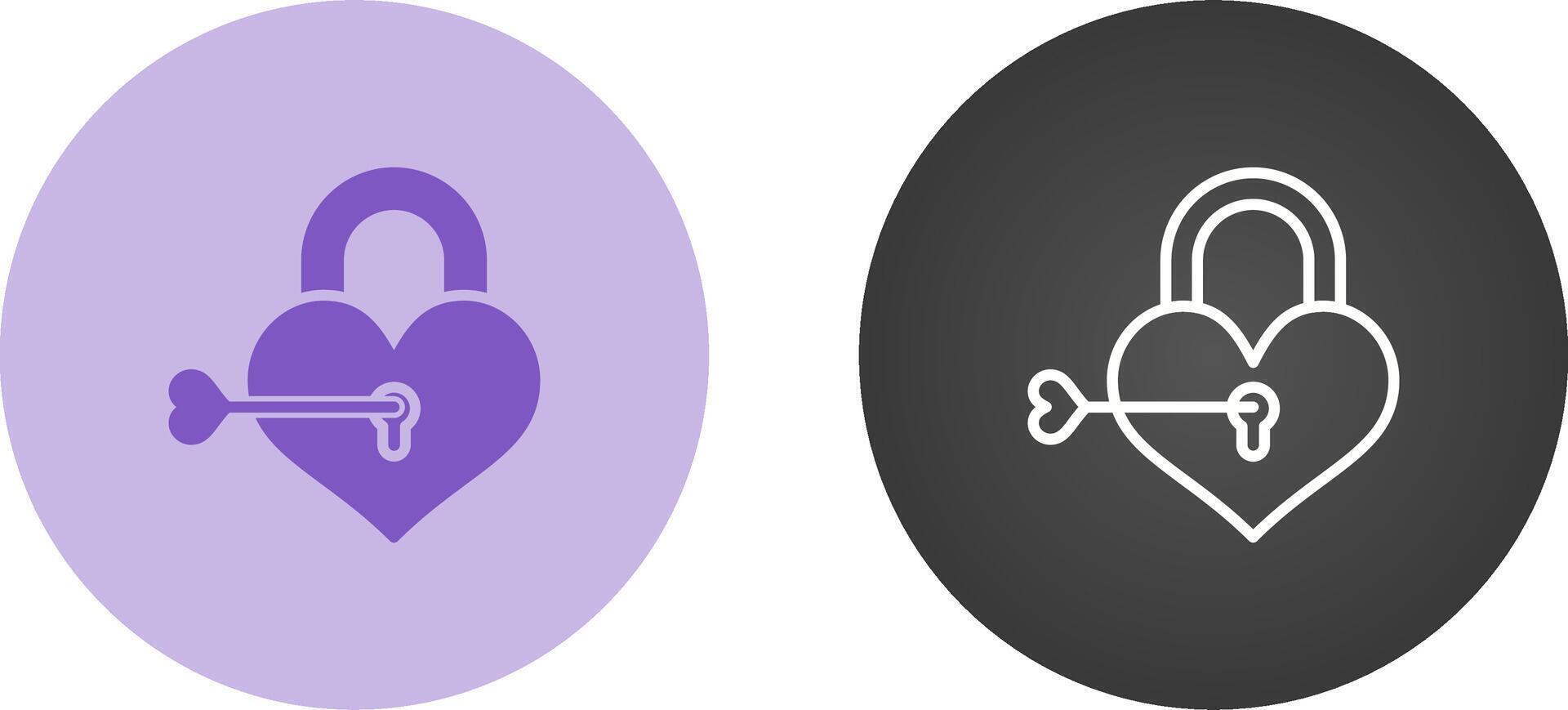 Love lock Vector Icon