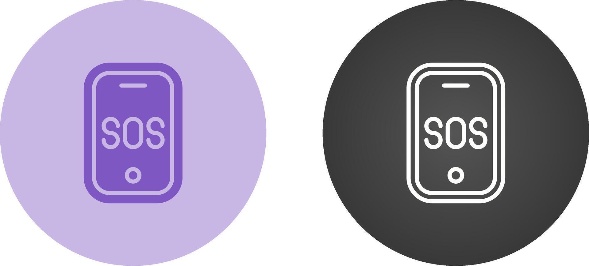 Emergency phone Vector Icon