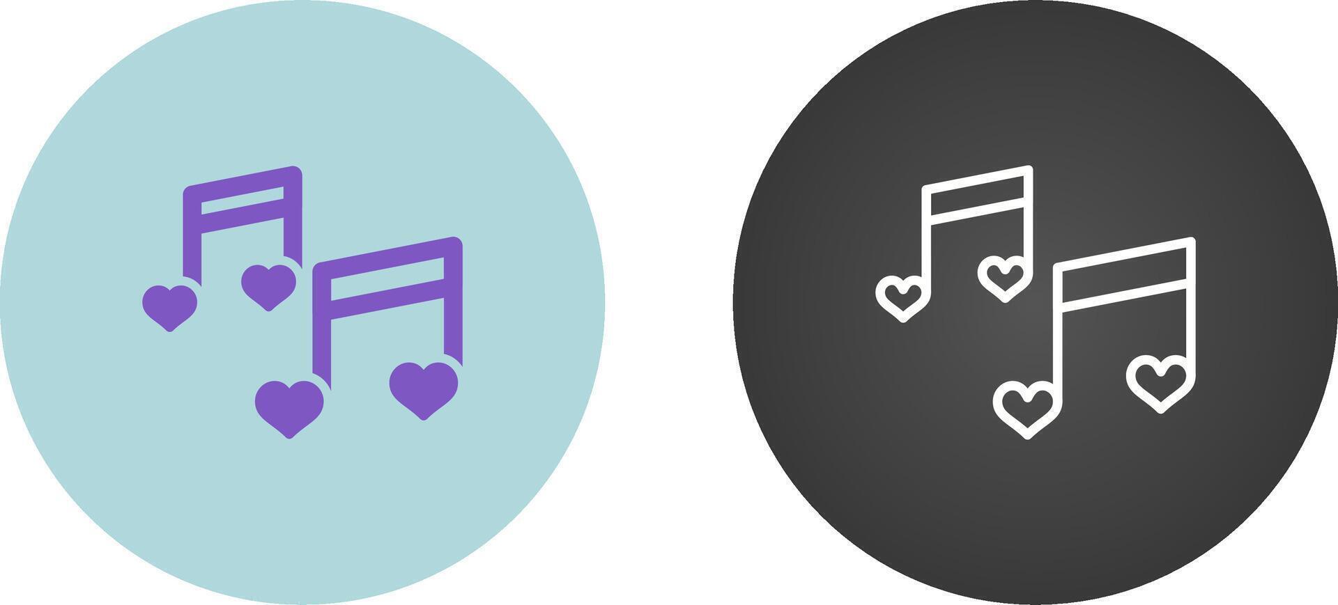 Romantic music Vector Icon