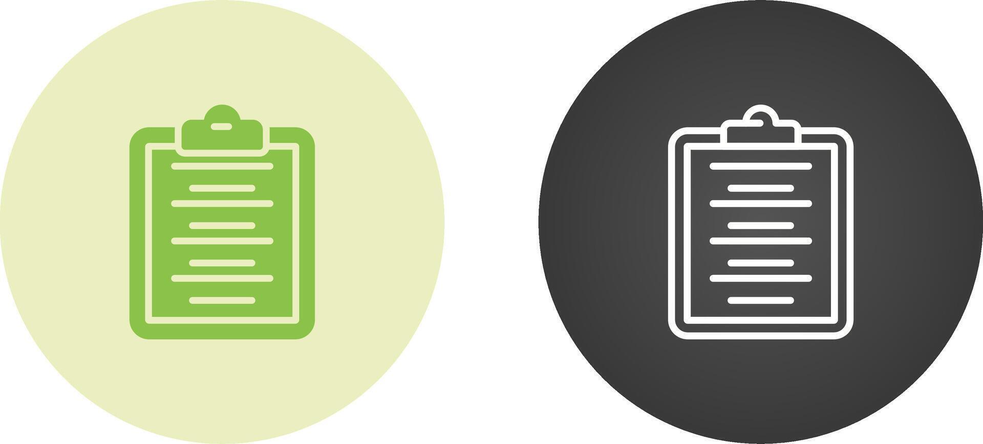 Writing Pad Vector Icon