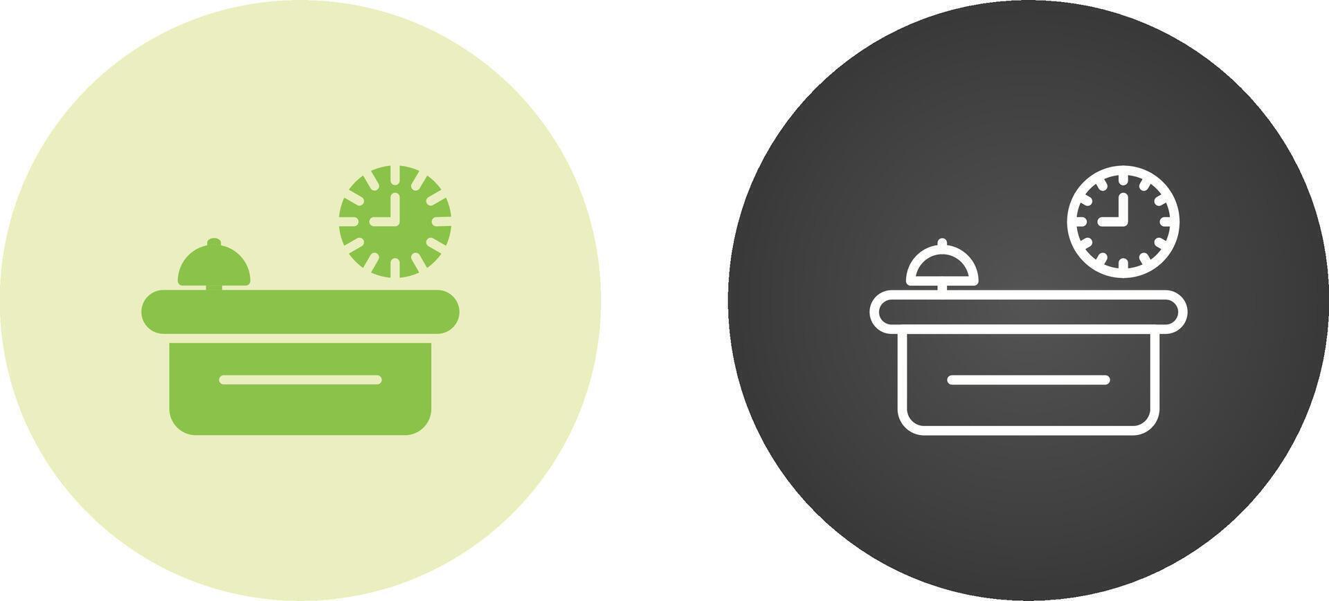 Customer Service Counter Vector Icon