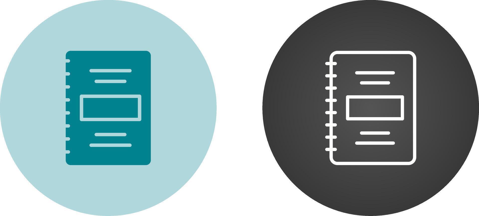 Notebook Vector Icon