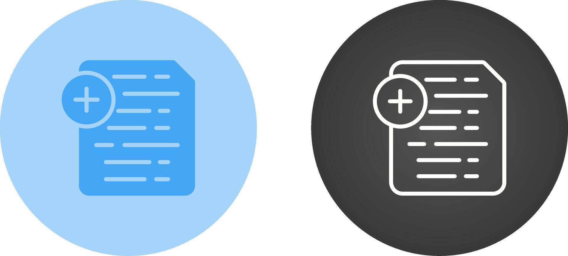 Document Insert Icon Vector Icon