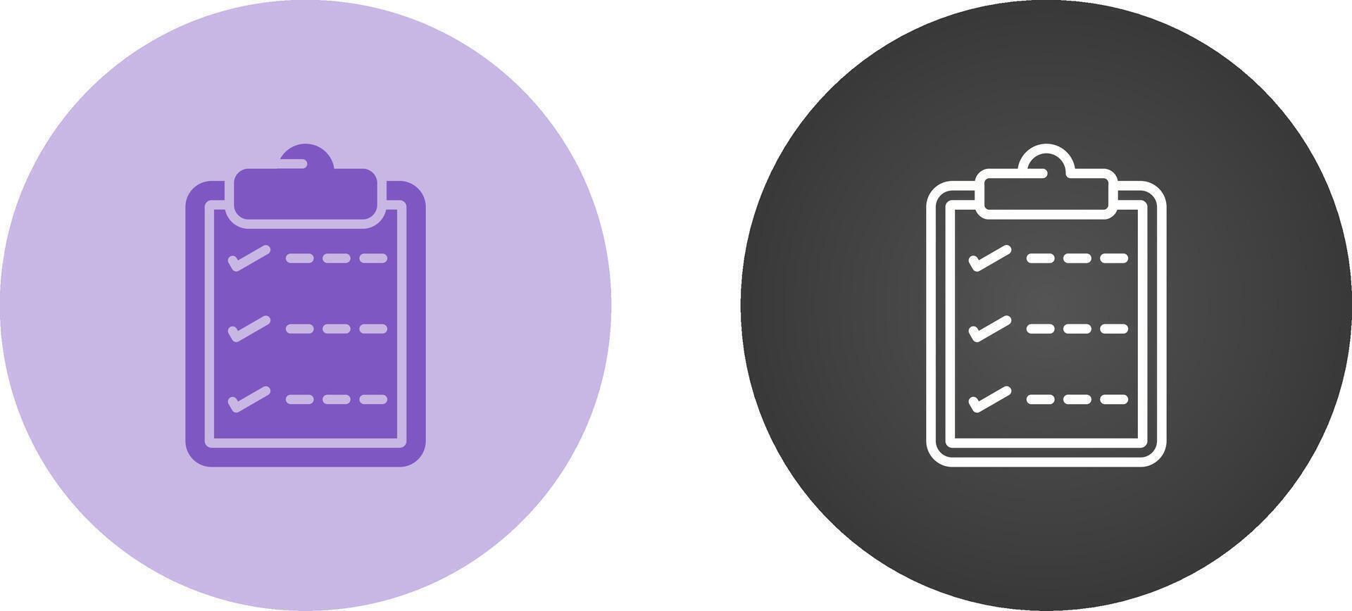 Task list with checkmarks Vector Icon