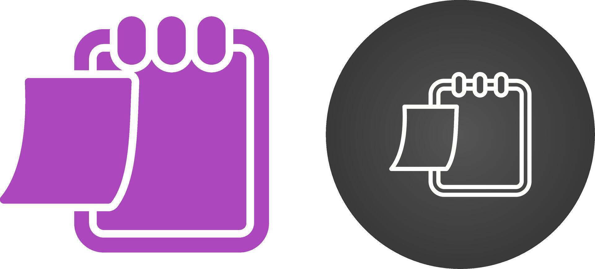 Writing pad Vector Icon