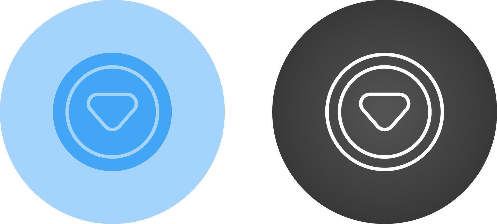 Caret Down Vector Icon