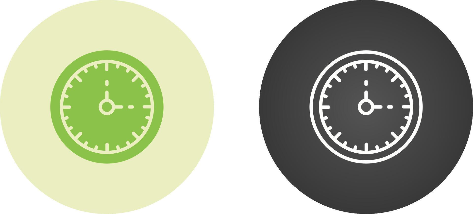 Clock Three Vector Icon