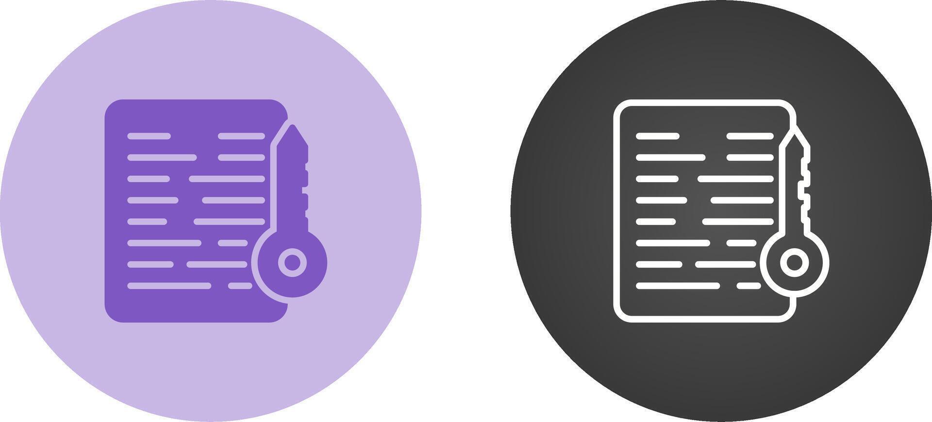 Document Access Vector Icon