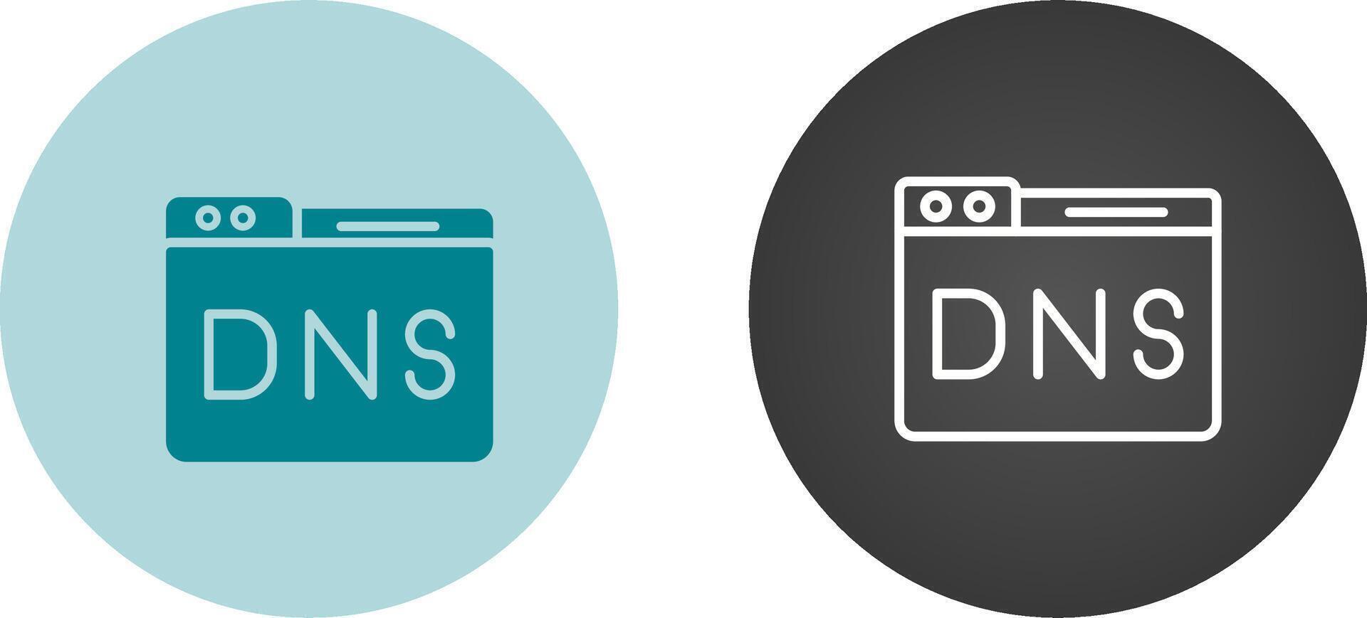 Domain DNS Management Vector Icon