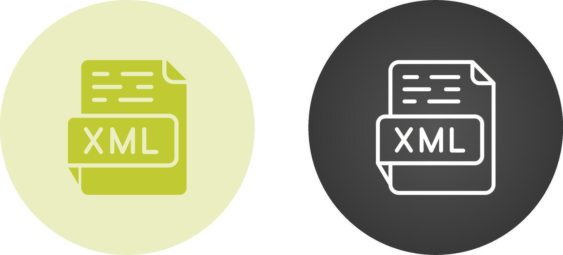 XML Vector Icon