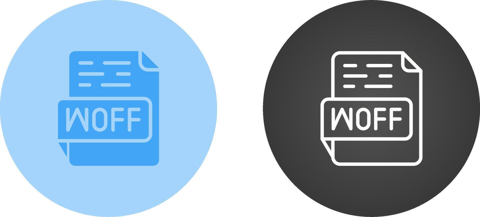 WOFF Vector Icon
