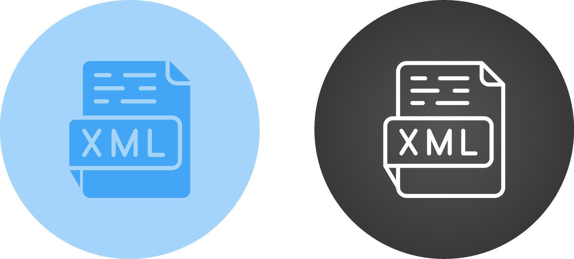 XML Vector Icon