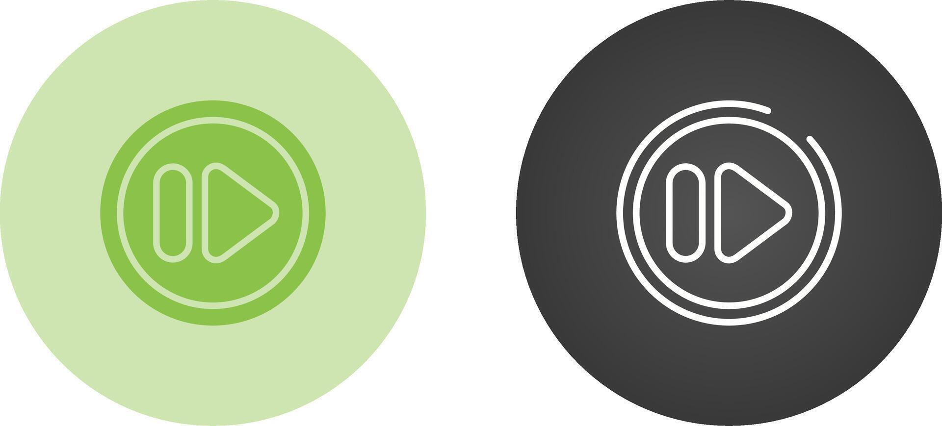 Fast Forward Button Vector Icon