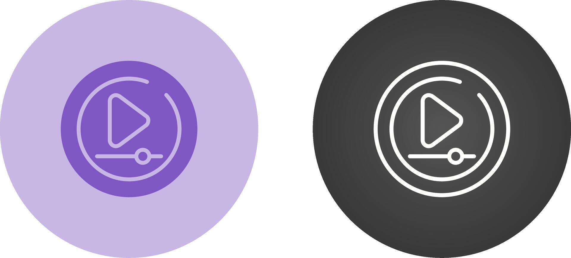 Video Play Circle Vector Icon