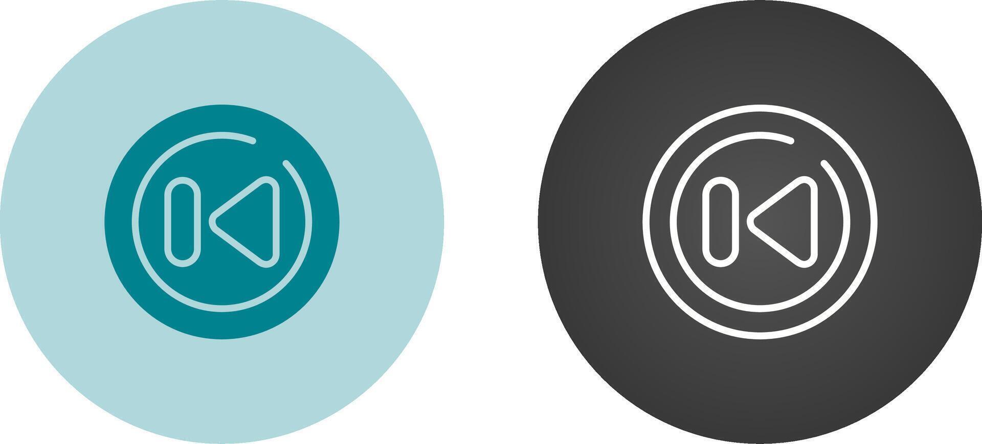 Rewind Circle Vector Icon