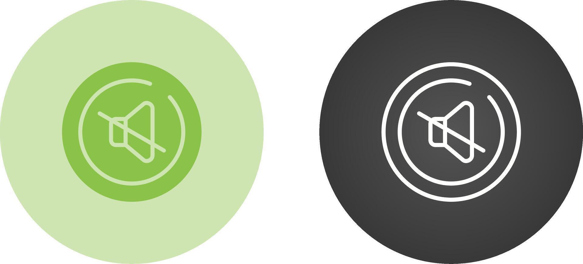 Volume Off Circle Vector Icon