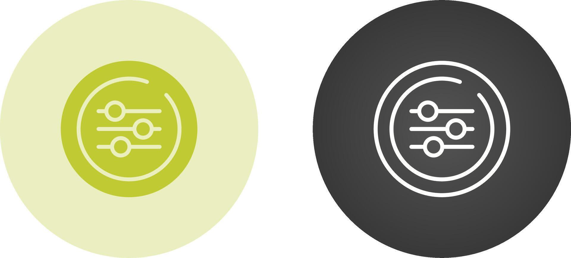 Equalizer Circle Vector Icon