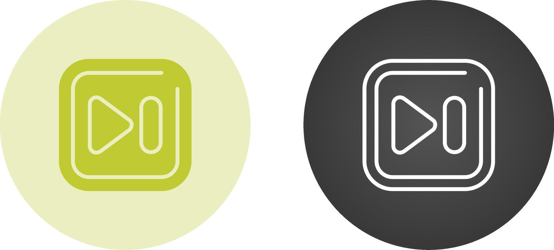 Next Track Square Vector Icon
