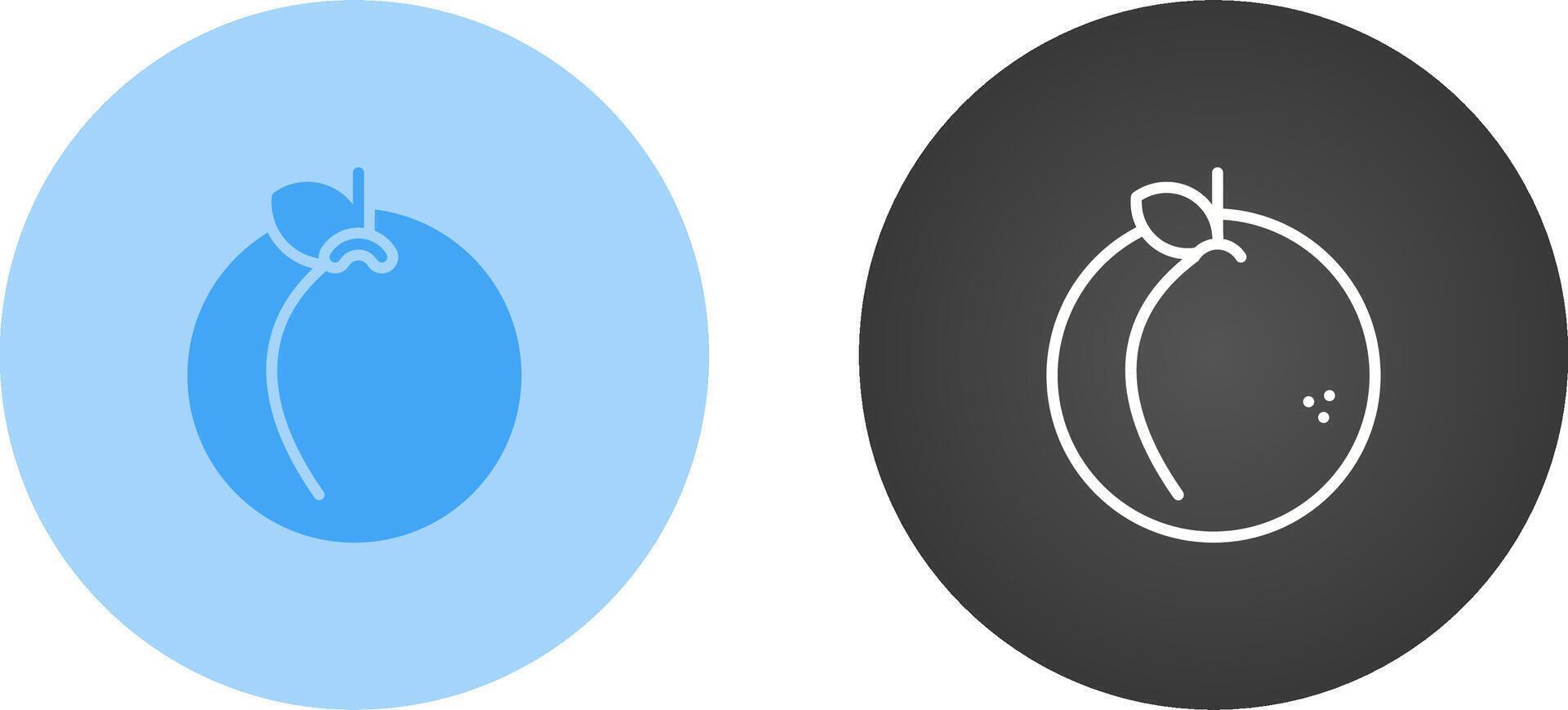 Peach Vector Icon