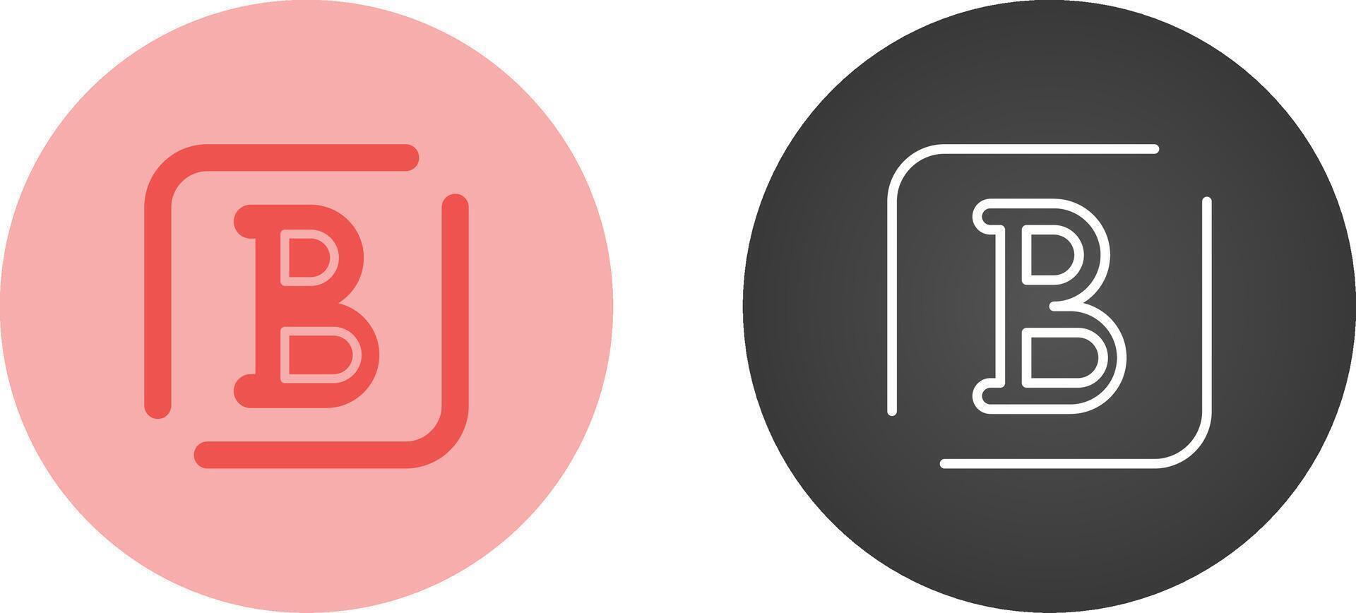 Bold Vector Icon